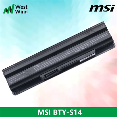 Battery Bty S Bty S Bty S S For Msi Laptop Ge Ge Shopee