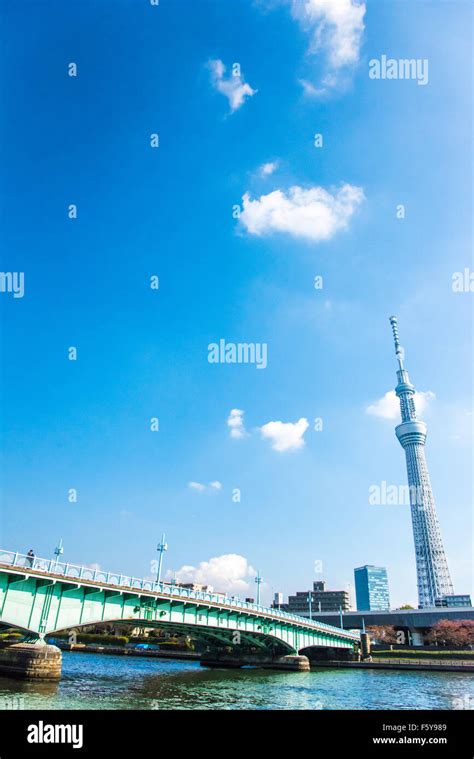 Kototoibashi Bridge Sumida River Tokyo Japan Stock Photo Alamy