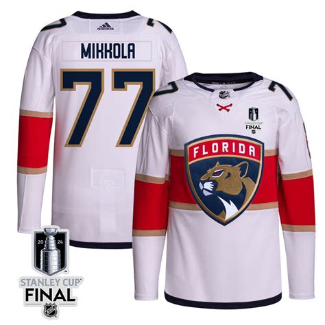 Niko Mikkola 77 Florida Panthers 2024 Stanley Cup Final Away Breakaway