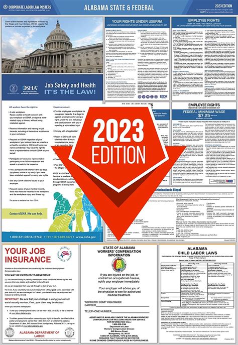 Corporate Labor Law Posters 2023 Alabama State And Federal