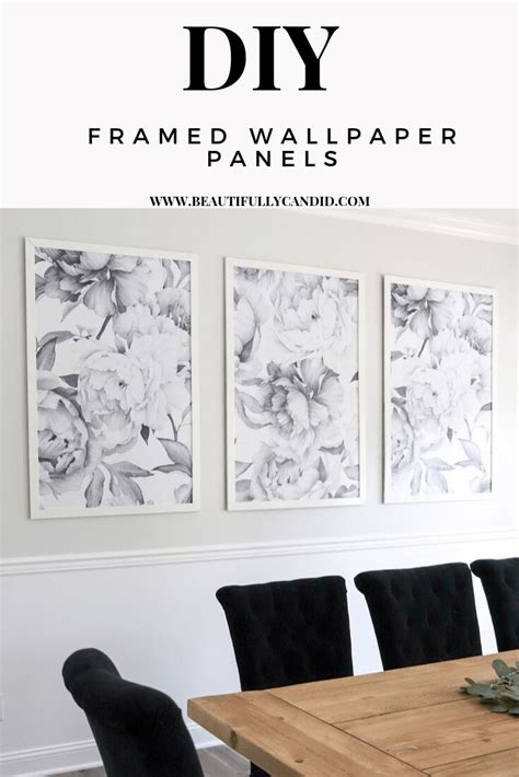 DIY Framed Wallpaper Panels - Beautifully Candid