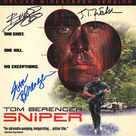 Sniper Cast Signed Movie Laserdisc Album Crossroad Collectibles