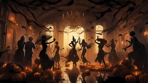 Halloween dance party | Premium AI-generated image