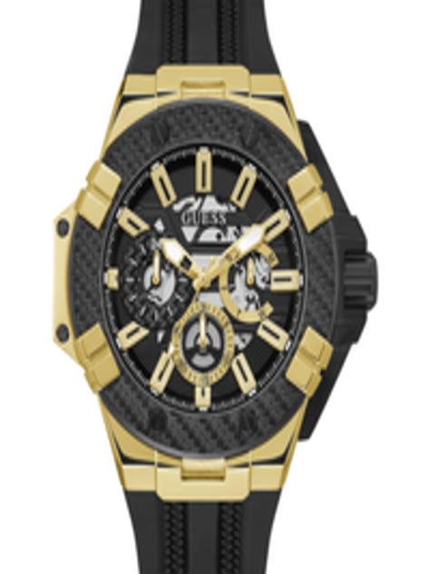 Buy Guess Men Textured Dial And Straps Analogue Multi Function Watch