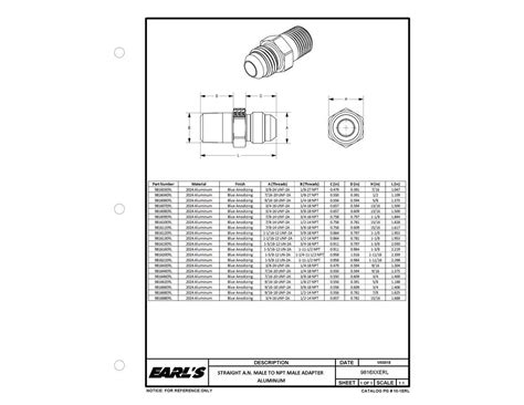 Earl S Performance 981668ERL Earl S Straight Male AN 6 To 1 2 NPT EBay