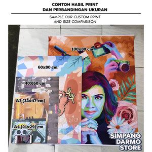 jual poster jumbo custom gambar sendiri ukuran  cm bisa request