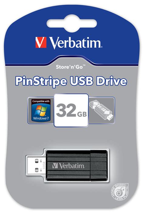 Verbatim Gb Pinstripe Usb Drive Black Rapid Pcs