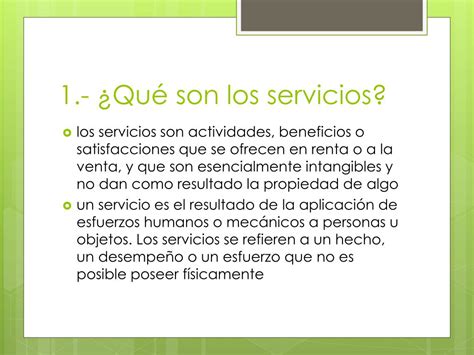 Ppt ¿qué Son Los Servicios Powerpoint Presentation Free Download