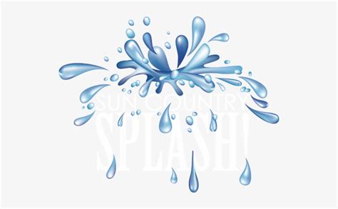 Cartoon Water Splash Png Water Droplets Clip Art X Png