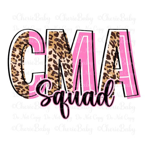CMA Squad Sublimation Design, Printable Png, DTF Digital Download