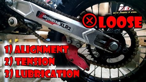 PIT BIKE Chain Tensioning Why When And How YouTube