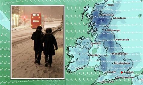 UK Snow Warning Met Office Weather Alert As SUBZERO Polar Airstream