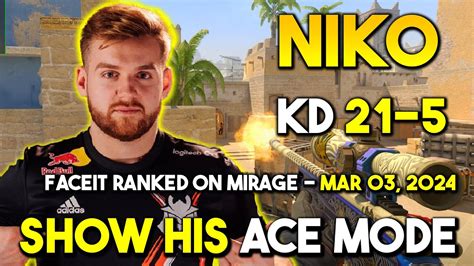 Ace Mode By Niko Kd On Mirage X Triple Kills Faceit