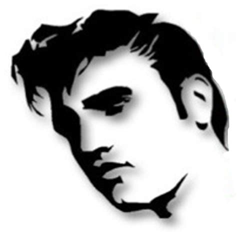 Elvis Presley Silhouette Wall Decal Stencil Mural PNG 1024x1024px