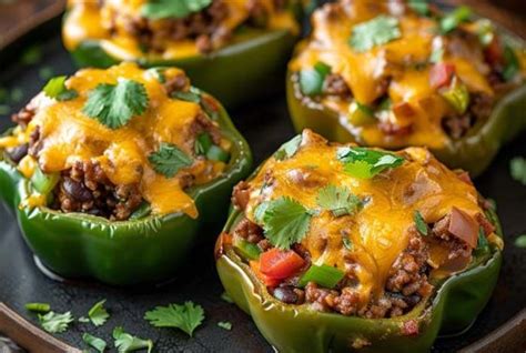 Taco Stuffed Bell Peppers Recipe Masters Of Kitchen