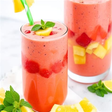 Vibrant Festive Fruit Punch Smoothie Recipe Delight