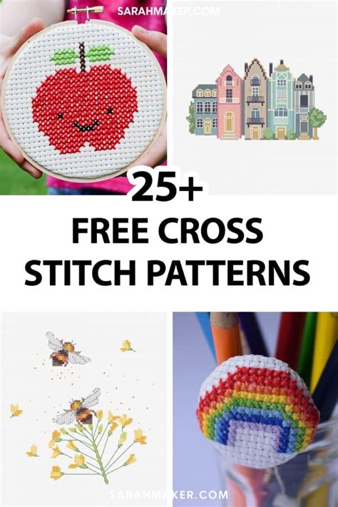 Free Cross Stitch Patterns For All Skill Levels Sarah Maker