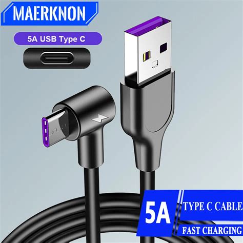 C Ble De Charge Super Rapide USB De Type C 5A Fil De C Ble Double