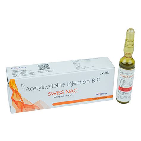 Liquid Acetylcysteine Injection Bp At Best Price In Panchkula Swastik