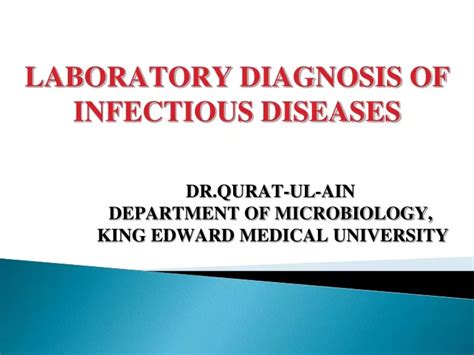 Ppt Laboratory Diagnosis Of Infectious Diseases Powerpoint