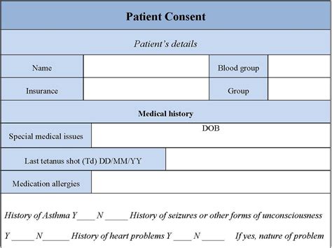 Patient Consent Form | Editable PDF Forms