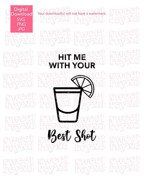 Hit Me With Your Best Shot Svg Hit Me With Your Best Shot Etsy