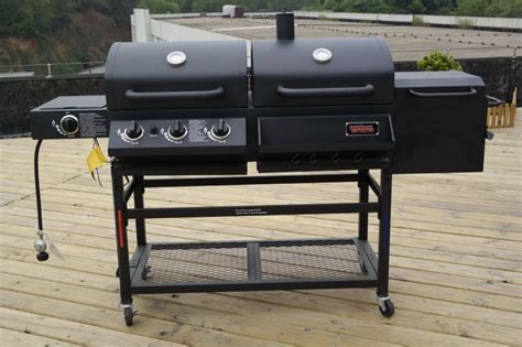 Nouveau Design Et De Charbon De Bois Barbecue Gaz Combo Nouveau