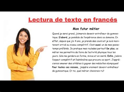 Lectura en francés Mejora tu comprensión oral y escrita YouTube