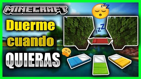 Como HACER Las MEJORES HAMACAS En MINECRAFT 1 17 BOLSAS DE DORMIR