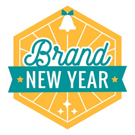 Brand New Year Badge Bell Badge Sticker Png And Svg Design For T Shirts