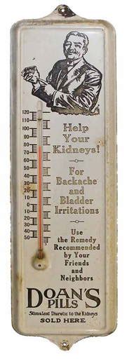 porcelain doans pills thermometer