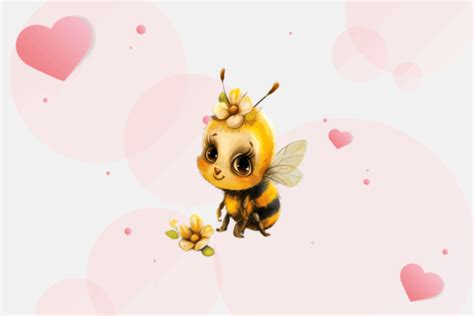 Cute Bee Girl Sublimation Clipart Graphic By Nutty Creations Creative