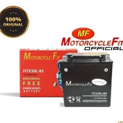 Jual Aki Motor Motorcyclefit Fitx L Bs V Ah Ytx L Bs Mf Harley