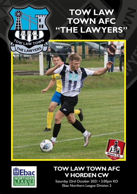 Tow Law Town Afc V Horden Cw Season By Tow Law Town Afc Issuu