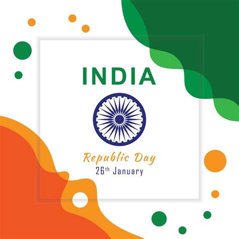 India republic day celebration template design 4837249 Vector Art at ...