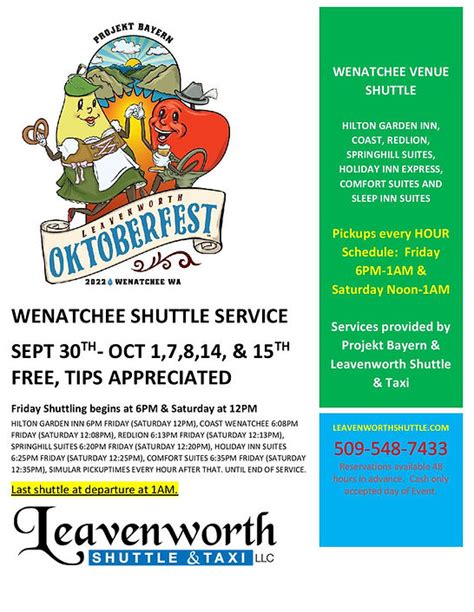 Oktoberfest Information | Leavenworth Shuttle