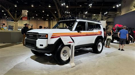 Toyota Crowns SEMA Mega Display With Drift Truck And Land Cruiser Trio