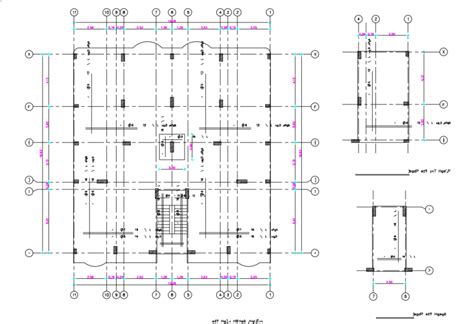 Residential Structure Column Design Lay Out And Detail Cadbull