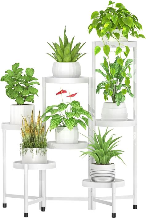 FLMOUTN Soporte De Esquina De 7 Niveles Para Plantas Para Interiores Y