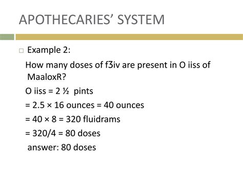 Apothecary System Of Measurement Chart