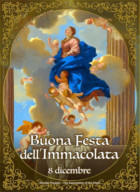 Cartolina Religiosa Buona Festa Dell Immacolata Dicembre Con Bella