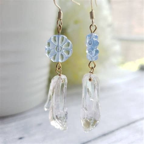 Cinderella Crystal Shoes Earrings Lovely Drop Earrings - Etsy