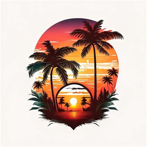 Premium AI Image | Tropical logo design