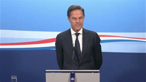 Integrale Persconferentie Van Mp Mark Rutte Na De Ministerraad Van 14