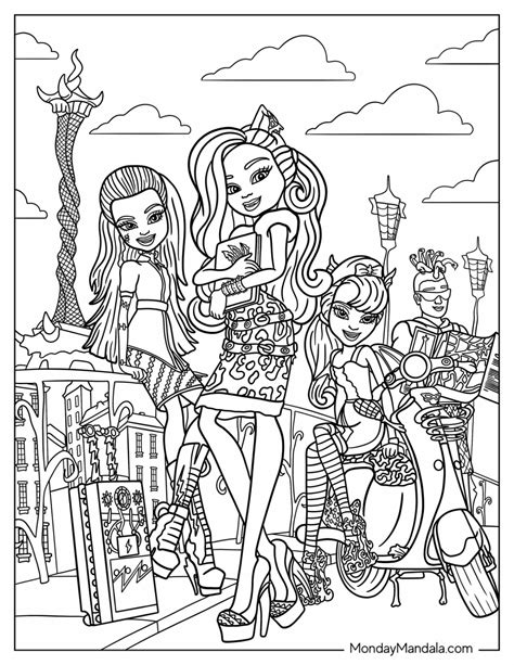 Monster High Coloring Pages Free Pdf Printables