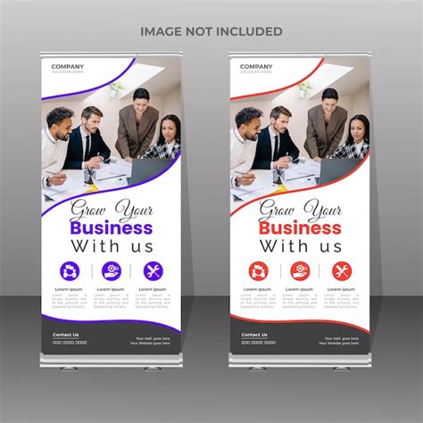 Banner Rollup Moderno E Elegante De Vetor Vetor Premium