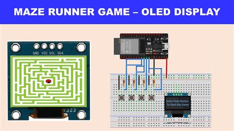 Maze Runner OLED ESP32 Arduino OLED Animations Arduino UNO U8g2