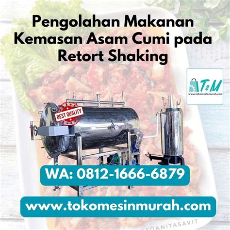 Pengolahan Makanan Kemasan Asam Cumi Tokomesinmurah