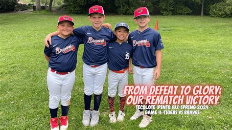 From Defeat To Glory Our Rematch Victory Game Tigers Vs Braves