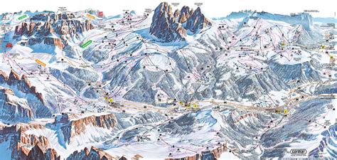 Mapa Sjezdovek Val Gardena Gr Den Snow Cz Ly Ov N